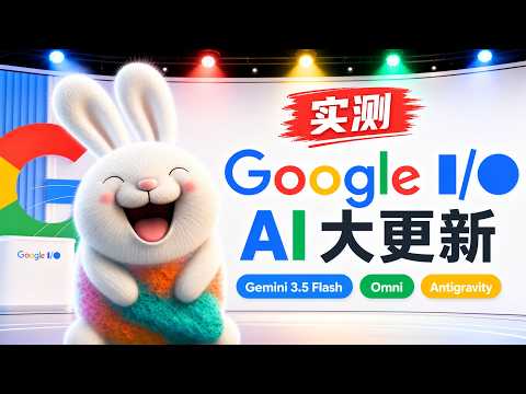 实测 Gemini 3.5 Flash、Omni Flash、Antigravity 2.0 ｜Google I/O AI 大更新